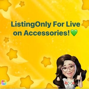Live Listing Only for all Accesorios